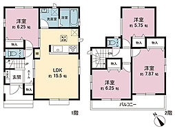 物件画像 草加市谷塚上町2期 新築戸建　D号棟