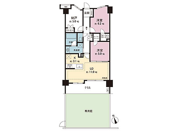 間取図です。図...