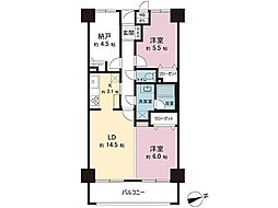 ファミール川越 1SLDKの間取図画像