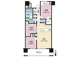 パークホームズ川越ザレジデンス 3LDKの間取図画像