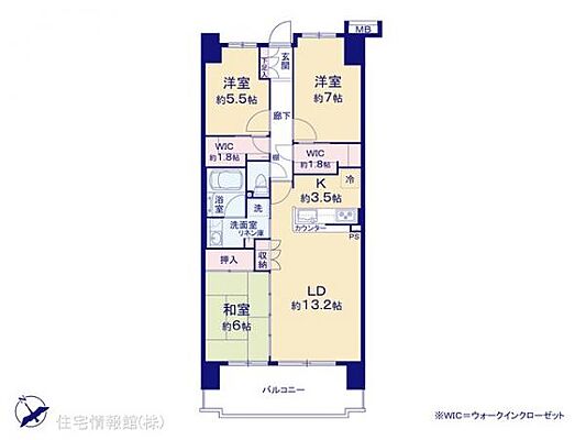 間取り 志木の杜レジデンス 9階/-