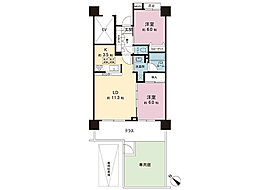 リュール川越 1SLDKの間取図画像