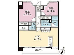 ライオンズシティ春日部 2LDKの間取図画像