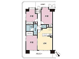 ライオンズプラザ稲毛海岸 3LDKの間取図画像