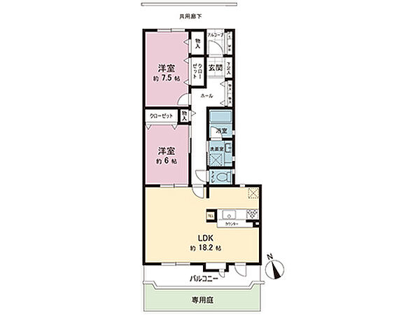 間取りを拡大表示