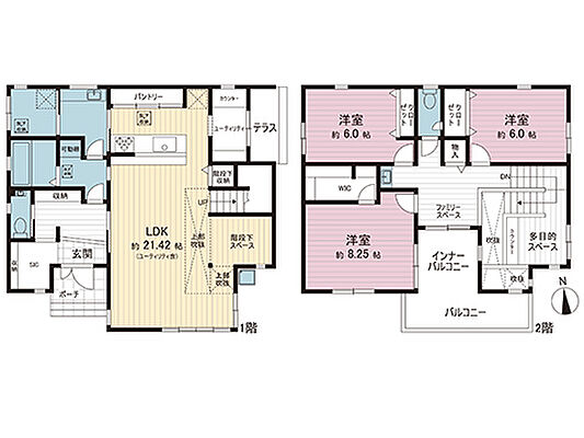 間取り 宇都宮市台新田1丁目 中古戸建