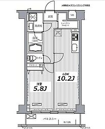 メゾンカルム西新宿 1LDKの間取図画像
