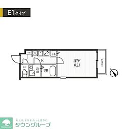 新宿夏目坂コート 1Kの間取図画像