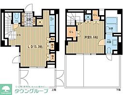 レジデンス代々木公園 1LDKの間取図画像