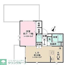 NIDO LARGO I 1LDKの間取図画像