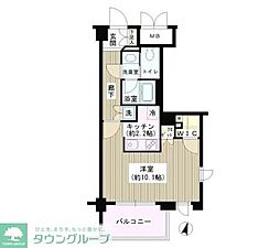 アゼリアテラス新宿 ワンルームの間取図画像