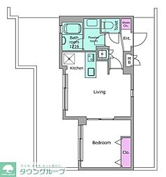 RESIDIA笹塚 1LDKの間取図画像