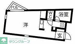 コスモリード高円寺サウス 1Kの間取図画像