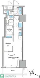 ルフォンプログレ北新宿 1LDKの間取図画像