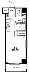 グランフォース中野富士見町 1Kの間取図画像