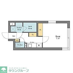 LEGALAND中野富士見町 1Kの間取図画像