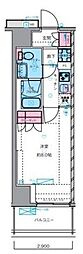 ジェノヴィア四谷三丁目グリーンヴェール 1Kの間取図画像