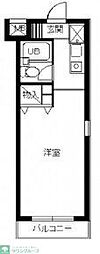 スカイコート高円寺2 ワンルームの間取図画像