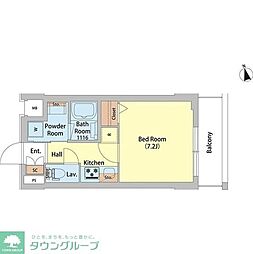 ＳＡＩＯＮ町屋 15階1Kの間取り