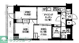 ティモーネ　グランデ町屋 5階2Kの間取り