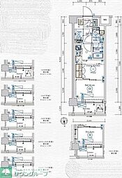 GENOVIA赤羽 2階1DKの間取り