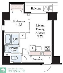 Weave Base -Asukayama Park 飛鳥山公園 1LDKの間取図画像