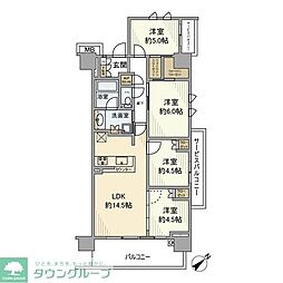 プレミスト王子神谷 4LDKの間取図画像