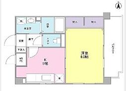 エトワール 1DKの間取図画像