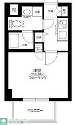 菱和パレス小石川後楽園 1Kの間取図画像