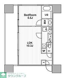 URBANFLATSIkebukuroPremium 1LDKの間取図画像