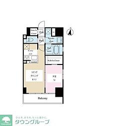 テラス文京本郷 1LDKの間取図画像