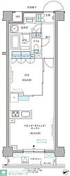 パークアクシス文京本郷 1LDKの間取図画像