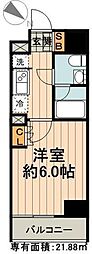 プラウドフラット小石川 1Kの間取図画像