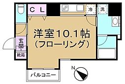 ノーブルガーデン駒込 1Kの間取図画像