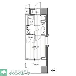 フィットエル森下 1Kの間取図画像