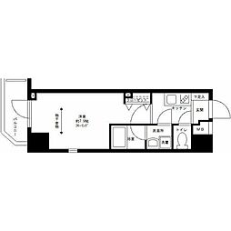 プライムアーバン白山 1Kの間取図画像