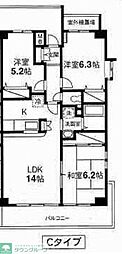 ドゥーブル水元 3LDKの間取図画像