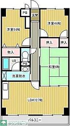 パーソンヒルズ 3LDKの間取図画像