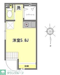 アペックス・東四ツ木 ワンルームの間取図画像