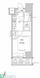 RELUXIA亀有 1Kの間取図画像
