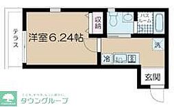 NSGATE谷在家 1Kの間取図画像