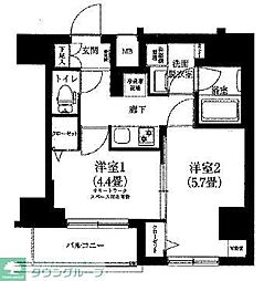 アイル押上ノルドドゥーエ 2Kの間取図画像