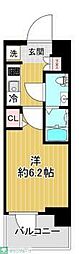 SHOKENResidence亀有 1Kの間取図画像