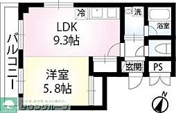 RENOCOURTIZUMI 1LDKの間取図画像