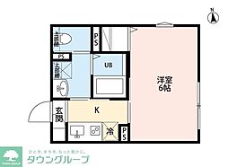 robot home 竹ノ塚(ロボットホームタケノヅカ) 1Kの間取図画像
