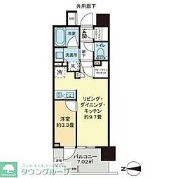 リビオレゾン北綾瀬 1LDKの間取図画像