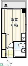 富永ビル ワンルームの間取図画像