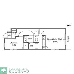 GRANPASEO舎人 1LDKの間取図画像