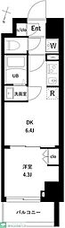 オーガスタレジデンス北綾瀬 1DKの間取図画像