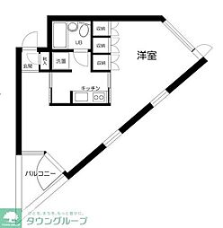F.R.M.ビル 1Kの間取図画像